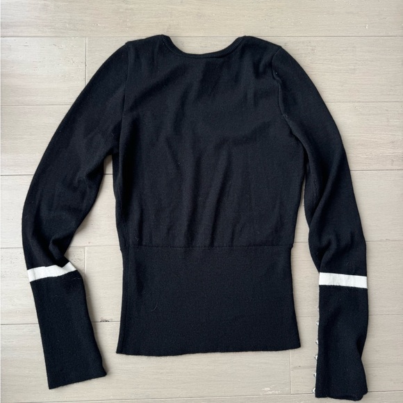 Tuleh Cashmere & Silk Black Sweater 181 Woman’s SZ M - Picture 9 of 12